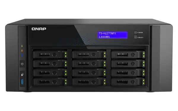 QNAP TS-H1277AFX-R7-32G serveur de stockage NAS Tower AMD Ryzen™ 7 32 Go DDR5 0 To QuTS hero Noir - Serveur NAS - visuel 2