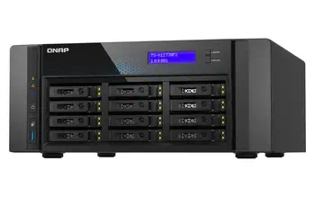 Offre QNAP TS-H1277AFX-R7-32G serveur de stockage NAS Tower AMD Ryzen™ 7 32 Go DDR5 0 To QuTS hero Noir