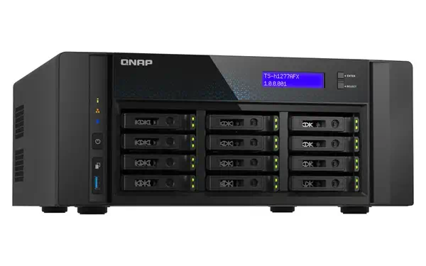 QNAP TS-H1277AFX-R7-32G serveur de stockage NAS Tower AMD Ryzen™ 7 32 Go DDR5 0 To QuTS hero Noir - Serveur NAS - visuel 3