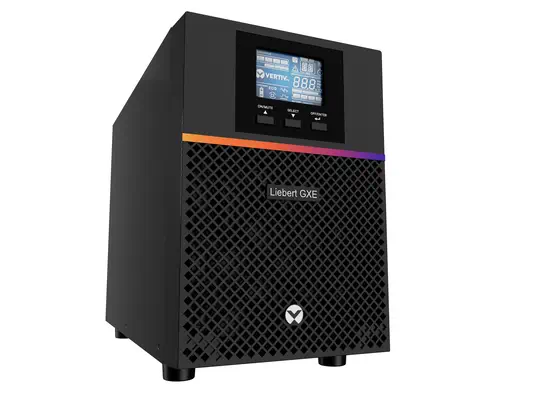 Onduleur Liebert GXE 1 000VA/ 900 W 230 V format tour on line double conversion | Batterie VRLA plom - Vertiv - visuel 1