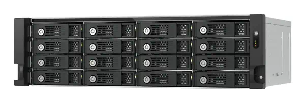 QNAP TL-R1600PES-RP Boîtier de disques de stockage Boîtier disque dur/SSD Noir, Gris 2.5/3.5" - Serveur NAS - visuel 1