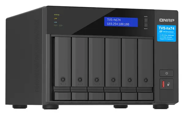 QNAP TVS-H674T-I5-32G serveur de stockage NAS Tower Intel® Core™ i5 i5-12400 32 Go DDR4 HDD QNAP QTS - Serveur NAS - visuel 4