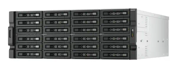 QNAP TL-R2400PES-RP Boîtier de disques de stockage Boîtier disque dur/SSD Noir, Gris 2.5/3.5" - Serveur NAS - visuel 1