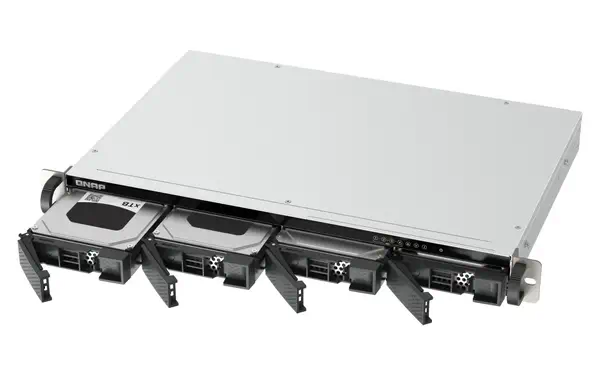 QNAP TS-433eU NAS Rack (1 U) Cortex-A Cortex-A55 4 Go 0 To QNAP Turbo System Noir - Serveur NAS - visuel 5