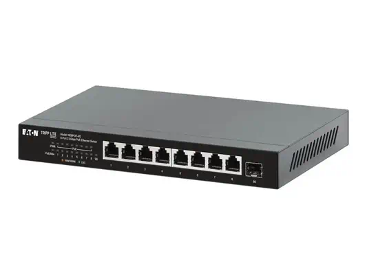 EATON 8-Port 2.5Gbps Desktop Gigabit Ethernet Unmanaged Switch with PoE+ Pass-Through 100W Metal Enc - Eaton - Carte Réseau - visuel 5