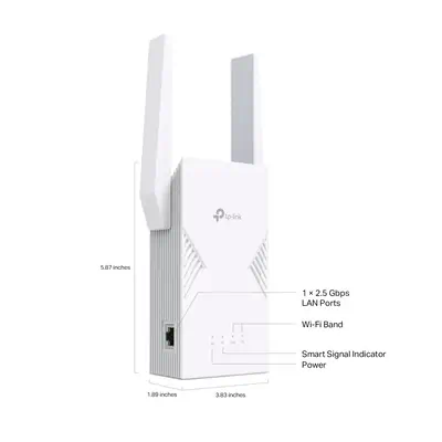 TP-Link BE3600 Émetteur et récepteur réseau Blanc 2500 Mbit/s - Borne Wifi - visuel 8