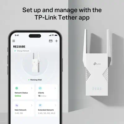 TP-Link BE3600 Émetteur et récepteur réseau Blanc 2500 Mbit/s - Borne Wifi - visuel 6