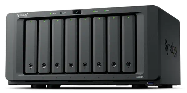 Synology DiskStation DS1825+ serveur de stockage NAS Ryzen Embedded V1500B 8 Go DDR4 0 To Noir - Serveur NAS - visuel 1
