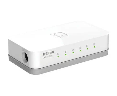 D-Link ES-1005C/E Non-géré Fast Ethernet (10/100) Bureau Blanc - Routeur - visuel 2