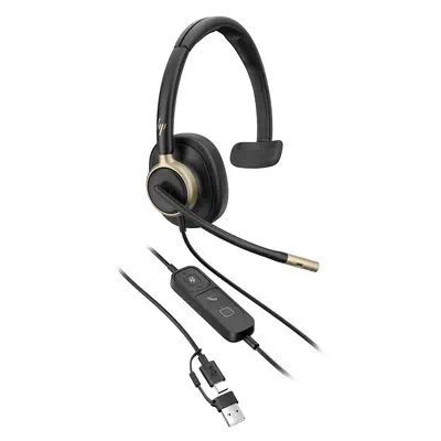 Micro-casque filaire USB monaural HP Poly Mission 815 (en vrac) - Casque Micro - visuel 3
