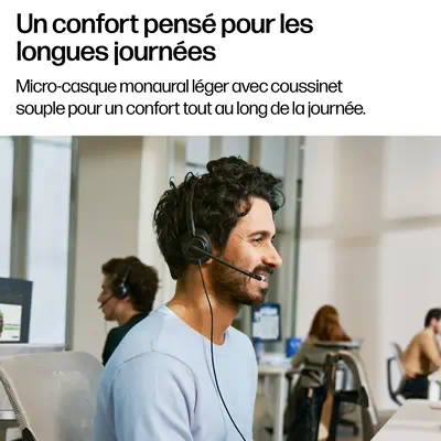 Micro-casque filaire USB monaural HP Poly Mission 415 (en vrac) - Casque Micro - visuel 6