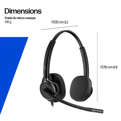 Micro-casque filaire USB monaural HP Poly Mission 415 (en vrac) - Casque Micro - visuel 9
