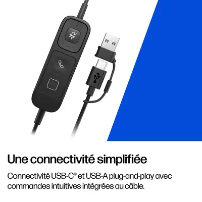 Micro-casque filaire USB monaural HP Poly Mission 415 (en vrac) - Casque Micro - visuel 5