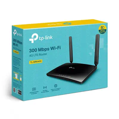 TP-Link TL-MR6400 routeur sans fil Fast Ethernet Monobande (2,4 GHz) 4G Noir - Routeur - visuel 4