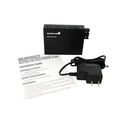 Convertisseur Ethernet fibre optique multimode SC 10/100 - 2 km - StarTech - Accessoire Réseau - visuel 5