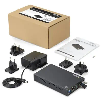Convertisseur de média fibre optique Gigabit Ethernet - Monomode LC - 10 km - StarTech - Accessoire Réseau - visuel 6