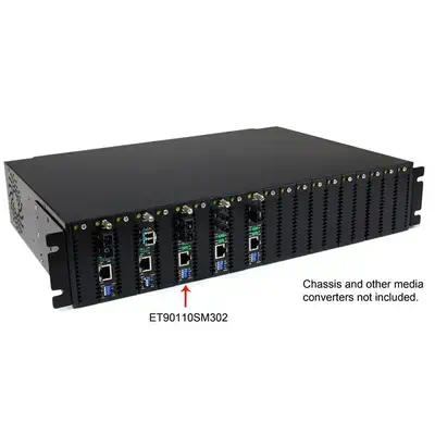 Convertisseur Ethernet sur Fibre Optique MonoMode SC - 10/100Mb/s - 30km - StarTech - Accessoire Réseau - visuel 2