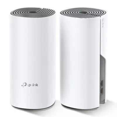 TP-Link Deco E4 (2-pack) Bi-bande (2,4 GHz / 5 GHz) Wi-Fi 5 (802.11ac) Blanc, Gris Interne - Routeur - visuel 2