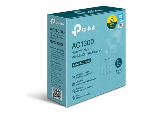 TP-LINK AC1300 Mini Dual Band Wi-Fi USB Adapter 867Mbps at 5GHz + 400Mbps at 2.4GHz USB 3.0 MU-MIMO - TP-Link - Accessoire Wifi - visuel 3