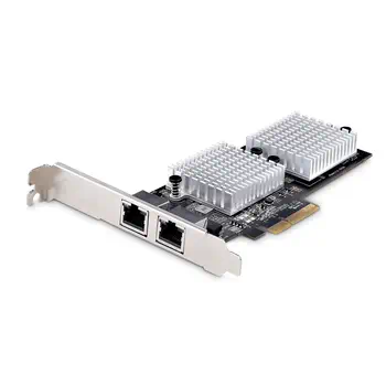 Carte Adaptateur Réseau PCIe 10GbE à 2 Ports - Carte Ethernet PCI Express pour PC/Serveur - Carte Ré livraison gratuite
