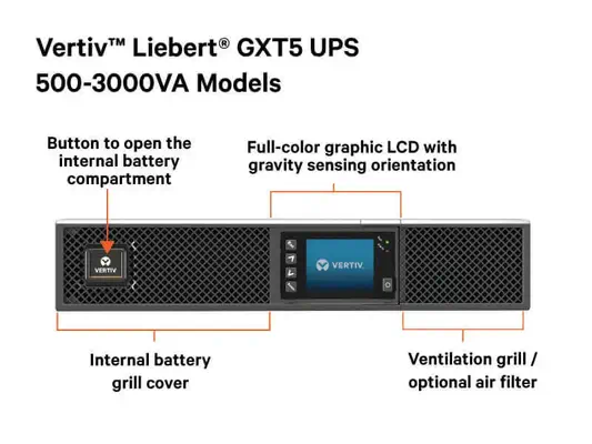 Vertiv Liebert GXT5 alimentation d'énergie non interruptible Double-conversion (en ligne) 3 kVA 3000 - Onduleur - visuel 7