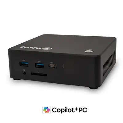 TERRA PC MICRO 7000A AMD Ryzen AI 7 350 16 Go DDR5-SDRAM 500 Go SSD Windows 11 Pro Micro PC Noir - Ordinateur de bureau - visuel 1