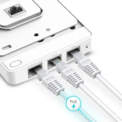 TP-Link Omada EAP615-WALL 1774 Mbit/s Blanc Connexion Ethernet, supportant l'alimentation via ce por - Réseau - visuel 2