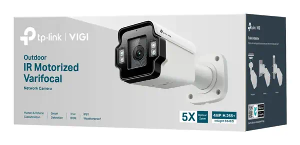 TP-Link VIGI InSight S345ZI Balle (forme) Caméra de sécurité IP Extérieure 2688 x 1520 pixels Mur - Webcam - visuel 4