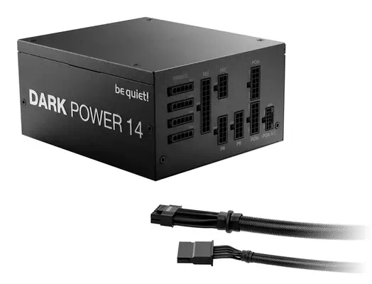 Dark Power 14 1000 W | Alimentation ATX 3.1 | refroidissement actif ou mode semi-passif | 80 Plus Ti - be quiet! - Boitier d'alimentation - visuel 2