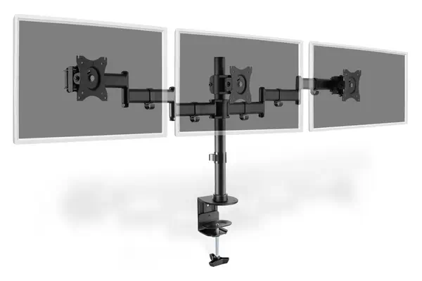Digitus Support de moniteur triple, 3x 27", 3x 8 kg - Accessoire Affichage - visuel 5