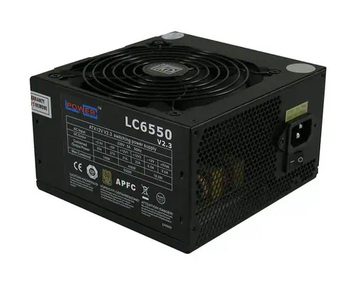 LC-Power LC6550 V2.3 unité d'alimentation d'énergie 550 W 20+4 pin ATX ATX Noir - Onduleur - visuel 1