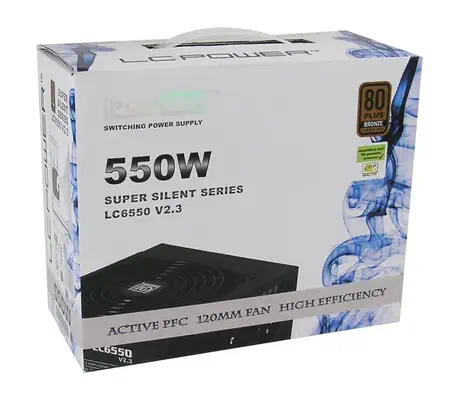 LC-Power LC6550 V2.3 unité d'alimentation d'énergie 550 W 20+4 pin ATX ATX Noir - Onduleur - visuel 2
