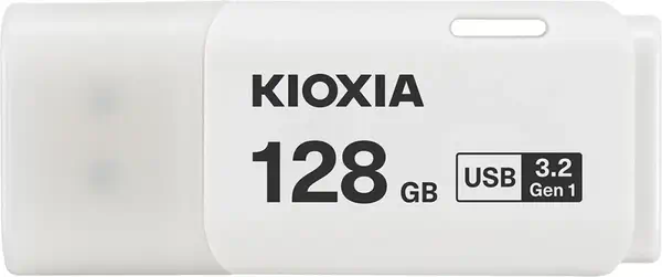 Kioxia TransMemory U301 lecteur USB flash 128 Go USB Type-A 3.2 Gen 1 (3.1 Gen 1) Blanc - Carte Mémoire - visuel 1