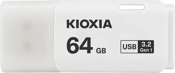 Kioxia TransMemory U301 lecteur USB flash 64 Go USB Type-A 3.2 Gen 1 (3.1 Gen 1) Blanc - Carte Mémoire - visuel 1