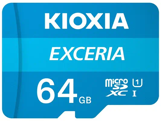 Kioxia Exceria 64 Go MicroSDXC UHS-I Classe 10 - Carte Mémoire - visuel 1