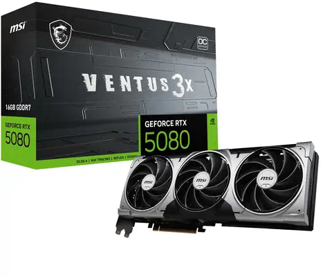 GeForce RTX5080 16G VENTUS 3X OC - MSI - Carte graphique - visuel 1