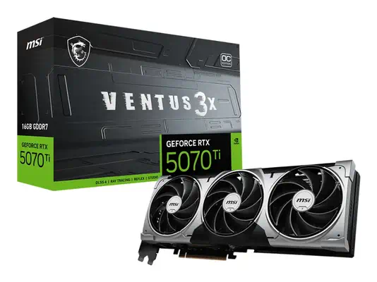 GeForce RTX 5070 Ti 16G VENTUS 3X OC - MSI - Carte graphique - visuel 7