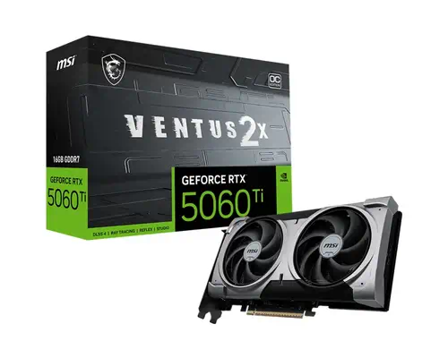 GeForce RTX 5060 TI 16G VENTUS 2X OC PLUS - MSI - Carte graphique - visuel 1