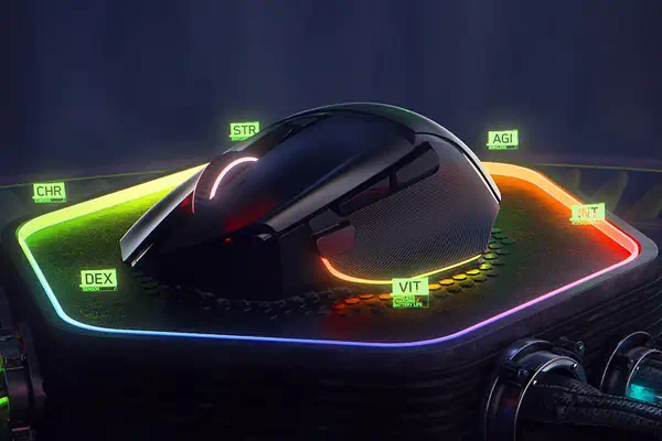 Razer Basilisk V3 Pro souris Droitier RF Wireless + Bluetooth + USB Type-C Optique 30000 DPI - Dispositif pointage - visuel 7