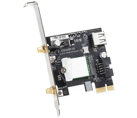 GIGABYTE GC-WB1733D-I carte réseau Interne WLAN / Bluetooth 1733 Mbit/s - Gigabyte - Accessoire Réseau - visuel 2