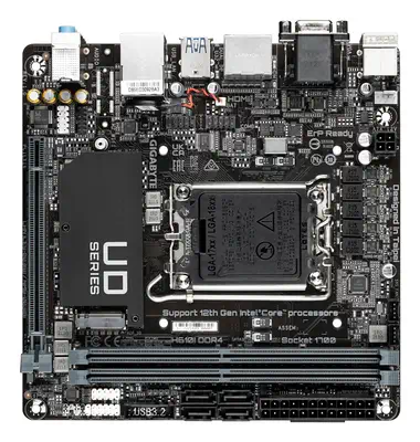 H610I DDR4 Carte mère - Compatible avec processeurs Intel Core 14th CPUs, 4+1+1 Hybrid Digital VRM,  - Gigabyte - visuel 3