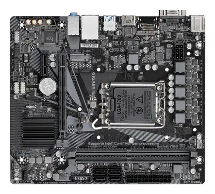 H610M H V3 DDR4 Carte mère - Compatible avec processeurs Intel Core 14th CPUs, 4+1+1 Hybrid Phases D - Gigabyte - visuel 4