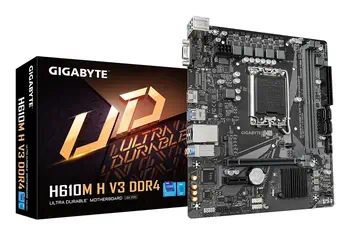 Achat responsable H610M H V3 DDR4 Carte mère - Compatible avec processeurs Intel Core 14th CPUs, 4+1+1 Hybrid Phases D