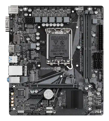 H610M H V3 DDR4 Carte mère - Compatible avec processeurs Intel Core 14th CPUs, 4+1+1 Hybrid Phases D - Gigabyte - visuel 2