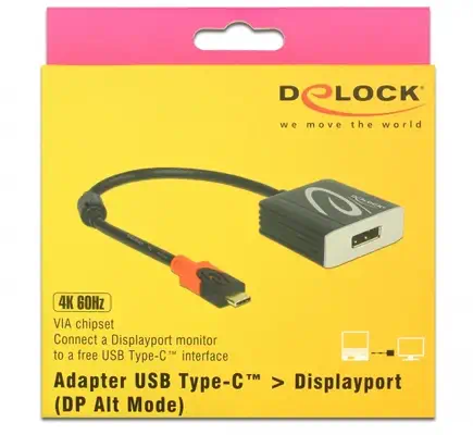 DeLOCK 63312 adaptateur graphique USB 4096 x 2160 pixels Noir - Station d'accueil pour portable - visuel 2