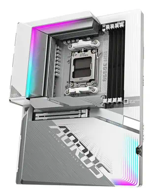 B650E AORUS STEALTH ICE Carte mère - AMD Ryzen série 9000, VRM 12+2+2 phases, jusqu'à 8000 MHz DDR5  - Gigabyte - visuel 4