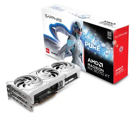 Sapphire PURE Radeon RX 9070 XT AMD 16 Go GDDR6 - Carte graphique - visuel 7