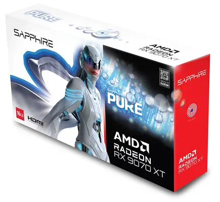 Sapphire PURE Radeon RX 9070 XT AMD 16 Go GDDR6 - Carte graphique - visuel 6