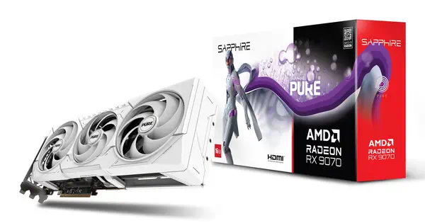 Sapphire PURE Radeon RX 9070 AMD 16 Go GDDR6 - Carte graphique - visuel 8