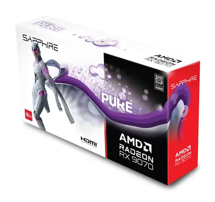 Sapphire PURE Radeon RX 9070 AMD 16 Go GDDR6 - Carte graphique - visuel 6
